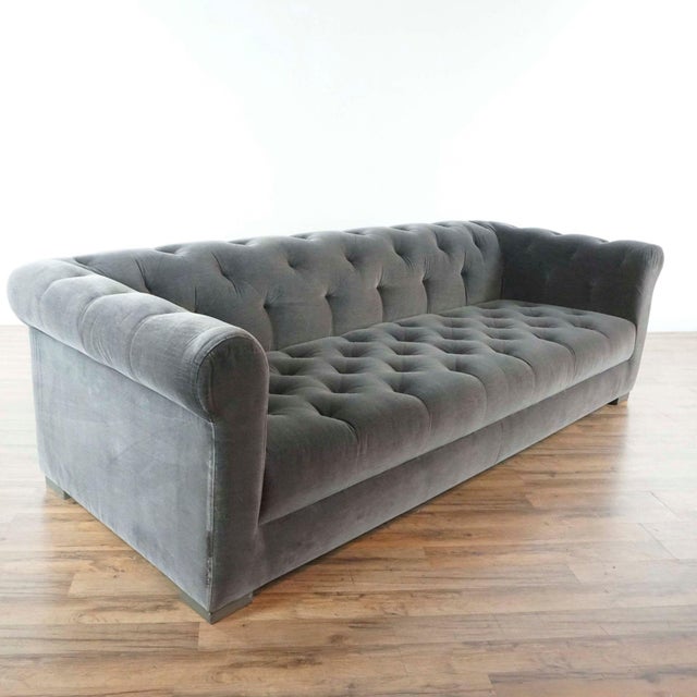 Restoration Hardware Modena Chesterfield Sofa With Tufted Seat Chairish