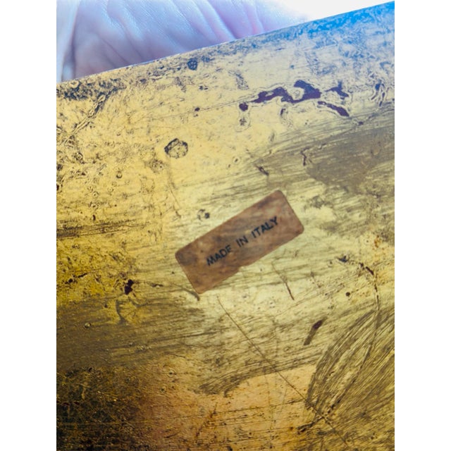 1960s Vintage Gold Italian Tray For Sale - Image 5 of 7