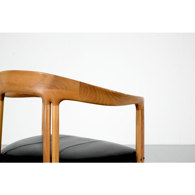 Ulna Wooden Armchair by Franco Poli for Bernini, Italy, 1986 For Sale - Image 3 of 18