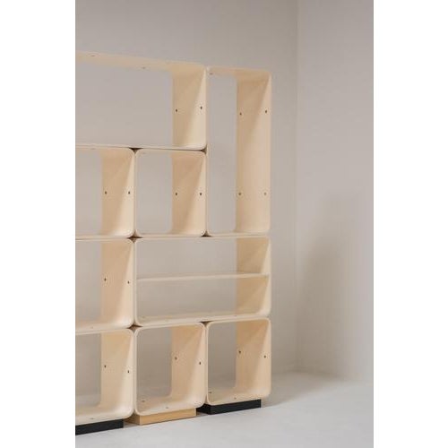 Modular Bookcase or Room Divider attributed to Carlo De Carli for Fiarm, Italy, 1970s For Sale - Image 11 of 13