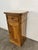 Walnut Bedside Table with White Marble Top For Sale - Image 3 of 5