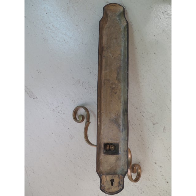 Unusual Brass Candelabra Sconces W. Glass Globes A Pair Chairish