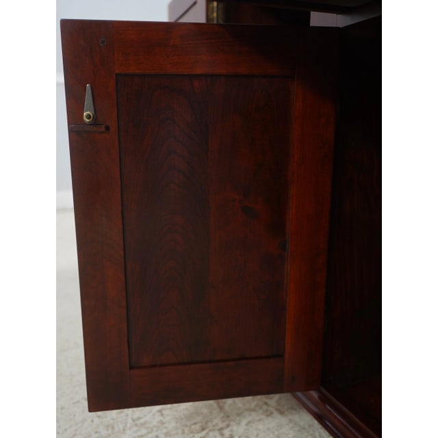 1960s Dr Dimes Primitive Cherry 4 Door Server Buffet For Sale - Image 5 of 18