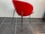 Red Lounge Chair in Vinyl, 1980 For Sale - Image 3 of 9