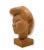 Burnt Orange Willy Gordon, Terracotta Japanese Girl Akito Head Sculpture, France 1940s For Sale - Image 8 of 13