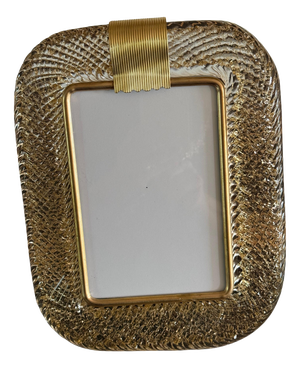 Gold Murano Glass Photo Frame, 2000s