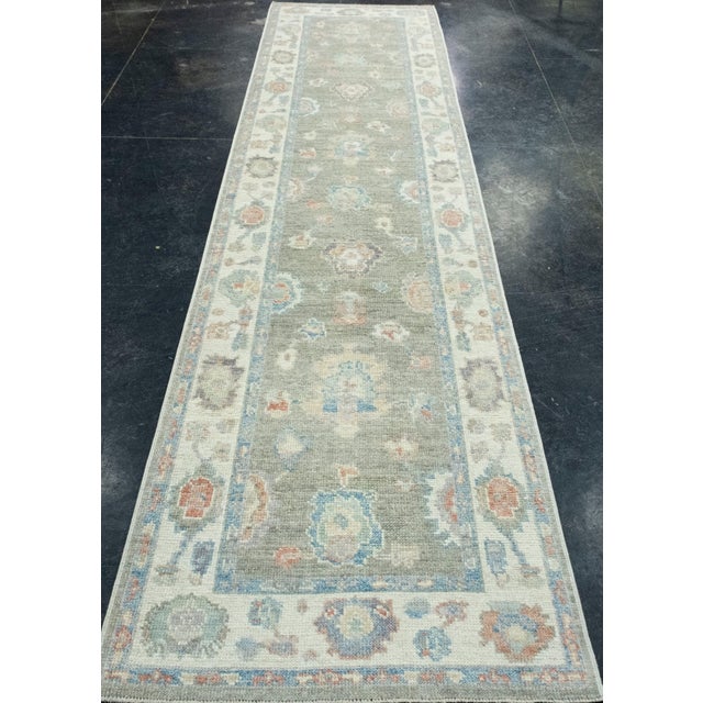 Turkish Oushak Runner Rug 2'10" x 12' #17815 Explore a curated collection of hallway runners, wool rugs, and handmade...