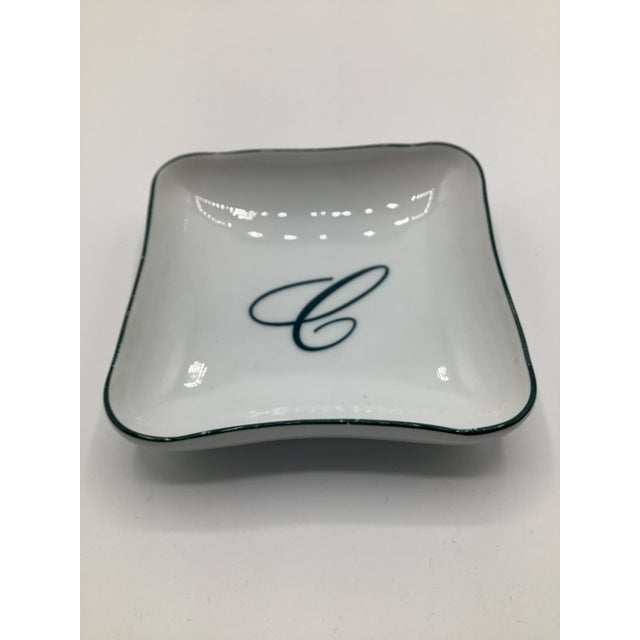 A fabulous and hard to find Vintage “C” insignia porcelain French ashtray/pin dish from the famous five star Claridge’s...