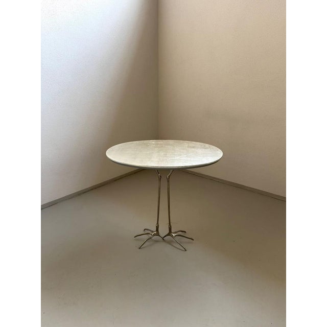 Traccia Coffee Table by Meret Oppenheim for Simon, 1990s, in Worn conditions. Designed 1980 to 1989 This piece has an...