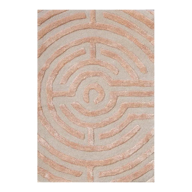 Walk the maze with the Lucca circular rug design, named after the carved labyrinth in the Cathedral of San Maritino in...