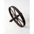 Brown Antique Iron Wheel For Sale - Image 8 of 10