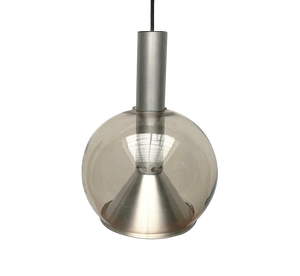 Mid-Century German Space Age Glass Globe Pendant Lamp from Erco, 1960s