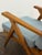 Burnt Orange Mid Century Modern Oak Slat Construction Z Chair, Crawford Furniture For Sale - Image 8 of 14