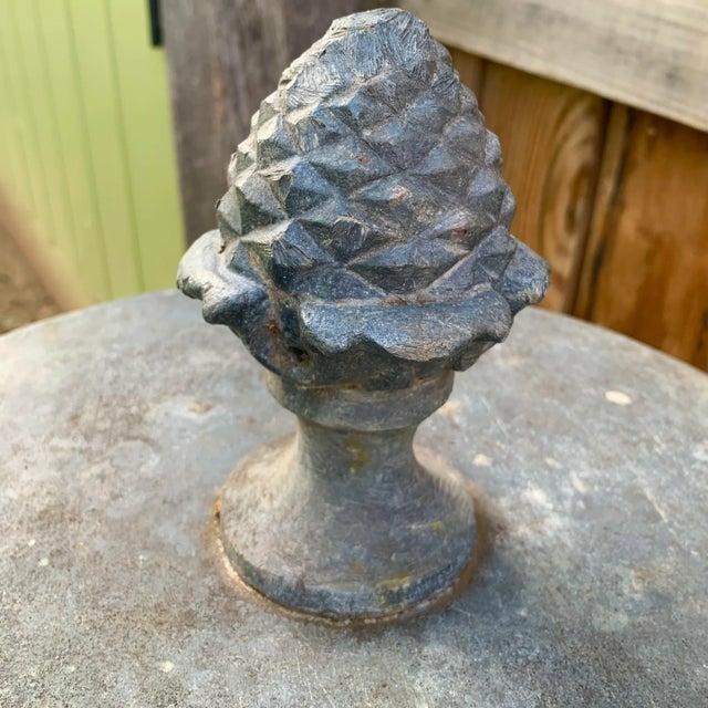 Late 20th Century Large Terracotta "Olive Jar" Garden Urn With an Ornamental Lead Lid For Sale - Image 5 of 8