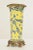 Yellow Chinese Brass Mounted Porcelain Vase For Sale - Image 8 of 13