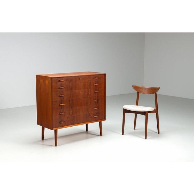 Wood Chest of Drawers in Teak by Johannes Sorth for Nexo Mobelfabrik, Denmark, 1960s For Sale - Image 7 of 14