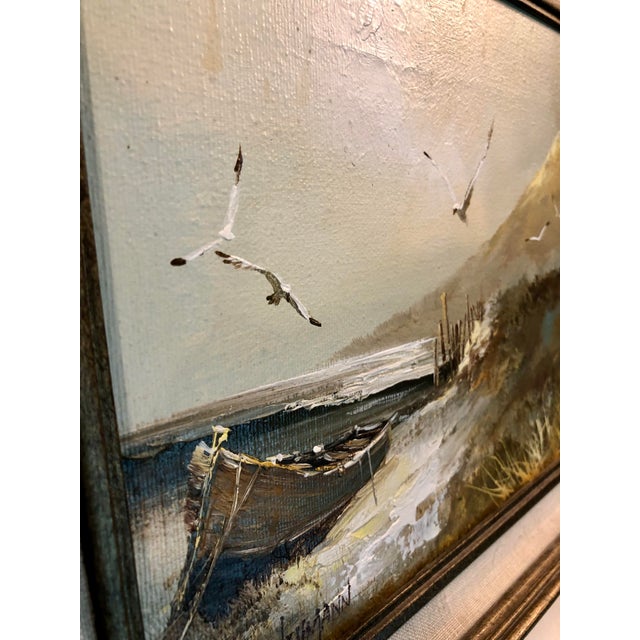 1950s Karl Neumann Coastal Seascape Oil on Canvas, Framed / Signed For Sale - Image 4 of 14