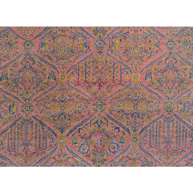 Persian Early 20th Century Sarouk Rug For Sale - Image 3 of 12