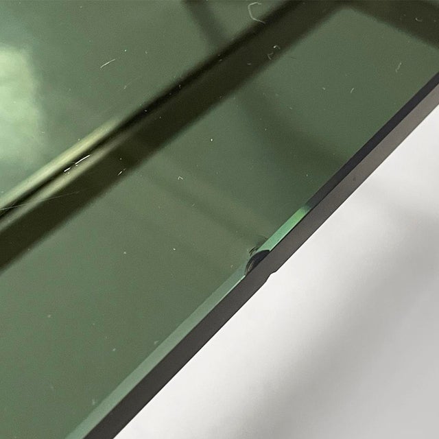 Italian Modern Dining Table in Smoked Glass and Steel from Formanova, 1970s For Sale - Image 11 of 18