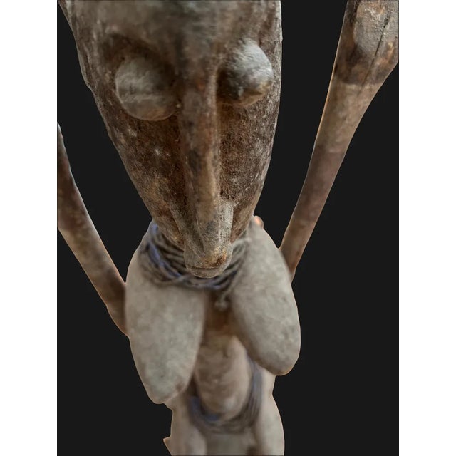 Malian Artist, Large Dogon Satimbe Mask, Pre-1800, Wood For Sale - Image 3 of 9