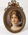 Victorian 19th Century German Painted Porcelain Portrait of Queen Louise of Prussia For Sale - Image 3 of 9