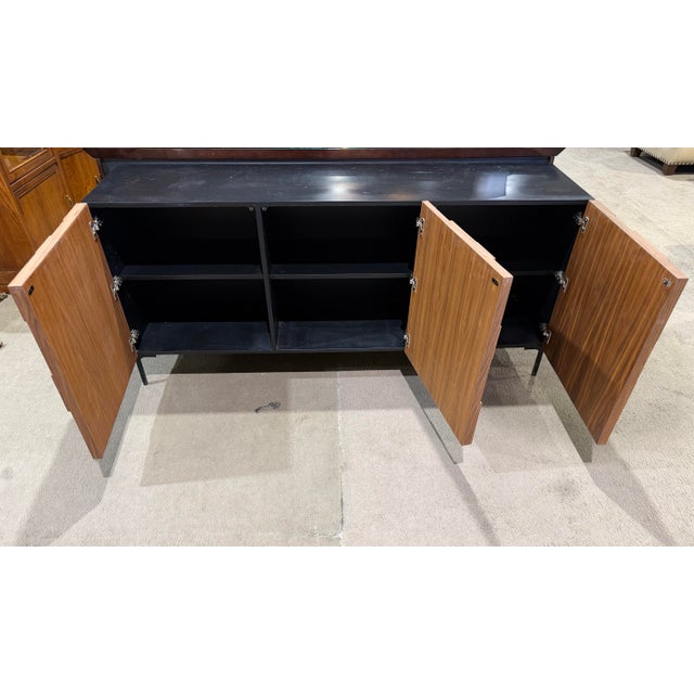Early 21st Century Brutalist Style Staccato Walnut Sideboard For Sale - Image 5 of 5