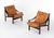 Animal Skin Set of Hunter Easy Chairs attributed to Torbjørn Afdal, 1970s For Sale - Image 7 of 14
