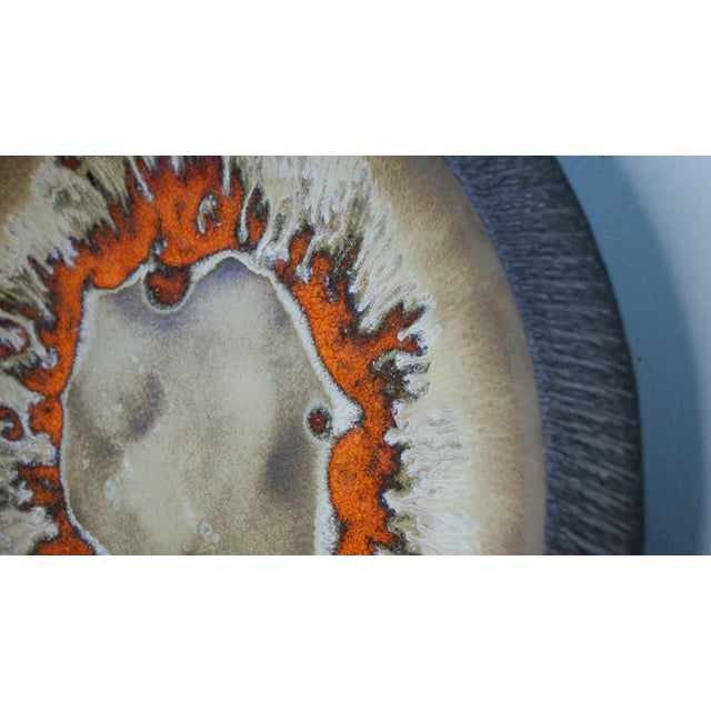 Mid-Century Modern Ceramic Wall Plate from Løvemose Keramik, 1960s For Sale - Image 3 of 4