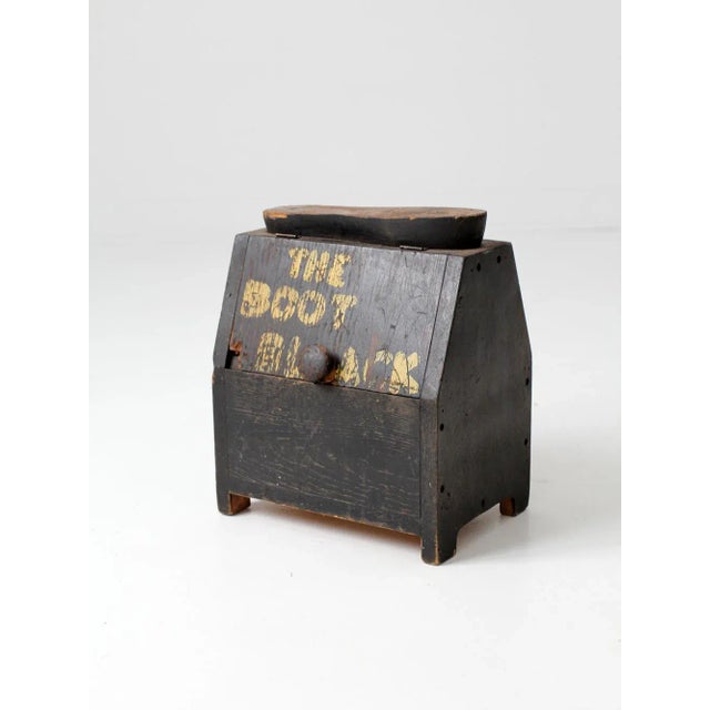 Early 20th Century Antique Boot Shine Box For Sale - Image 5 of 8