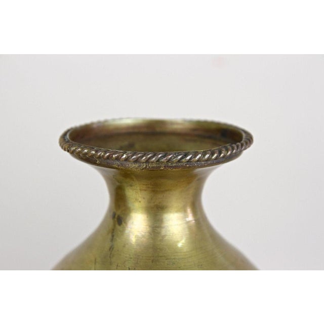 Antique Biedermeier Chased Brass Vases, 1860, Set of 2 For Sale - Image 12 of 18