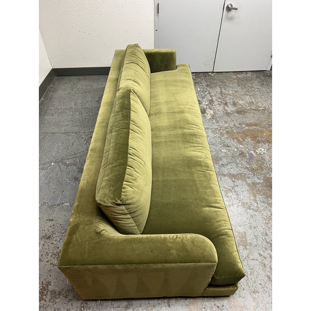 Maiden Home Varick Sofa in Olive Performance Velvet Chairish