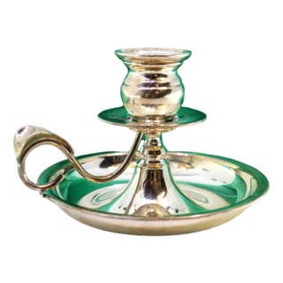 Plain Silver Paddle with Embossed Handle For Sale