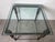 Black 1980s Larry Laslo for Directional Postmodern Metal & Glass Side Table For Sale - Image 8 of 11