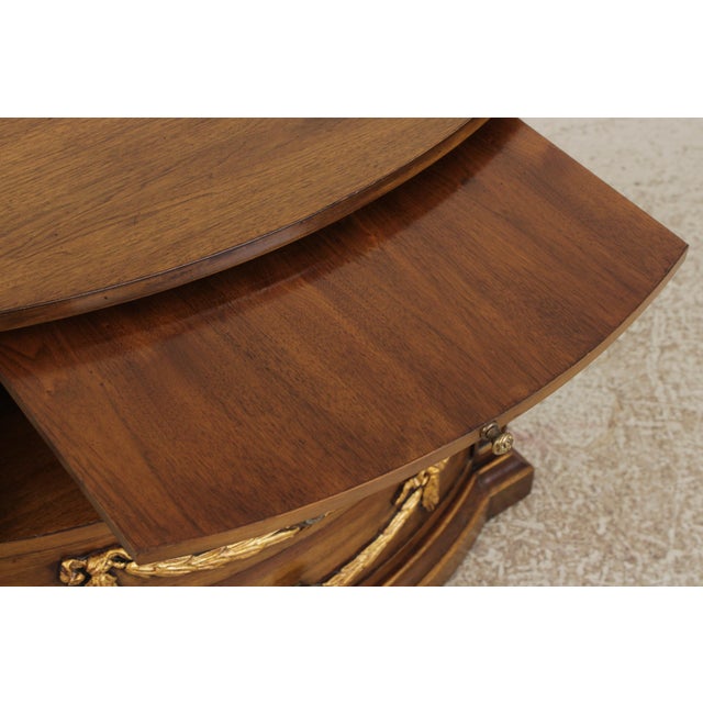 Karges French Provincial Walnut Nightstand For Sale - Image 9 of 18