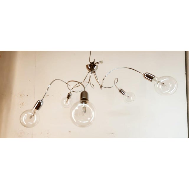 Adjustable 5-Light Sputnik Ceiling Lamp For Sale - Image 4 of 16