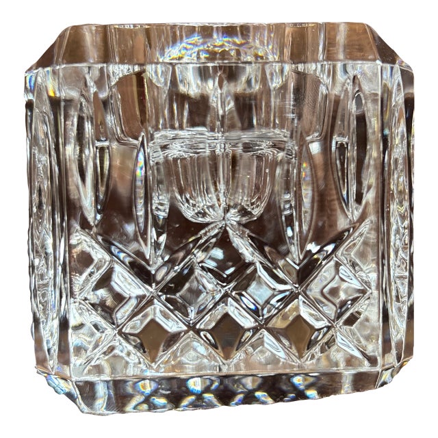 Square Crystal Lismore Votive by Waterford For Sale