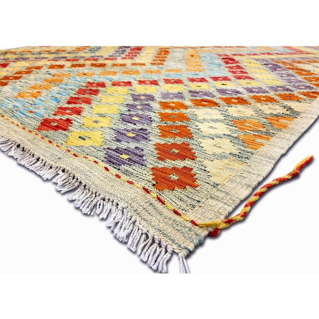 Traditional 1960s Afghan Maimana Kilim For Sale - Image 3 of 4