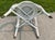 Late 19th Century Victorian White Wicker Rattan Desk Side Vanity High Back Portrait Chair For Sale - Image 11 of 12