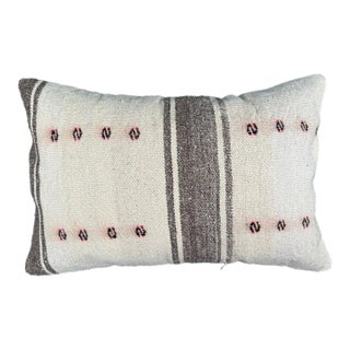 Turkish Hemp Pillow Cushion Natural Beige Brown Pillow Cushion Cover 16 "x 24" For Sale