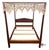 Vintage Traditional Chippendale Style Queen Size Four Poster Bed by featuring High Quality Solid Mahogany Construction,...