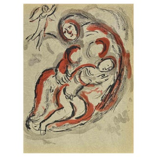 Marc Chagall, Hagar in the Desert, Lithograph, 1960 For Sale