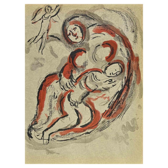 Marc Chagall, Hagar in the Desert, Lithograph, 1960 For Sale