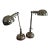 Vintage Ethan Allen Adjustable Chrome Desk Lamps, a Pair For Sale