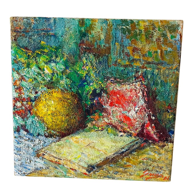 Mid 20th Century Abstract Expressionist Still Life Checz Artist For Sale