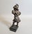 Grand Tour Revival Bronze Boy With Horn on Marble Base For Sale - Image 9 of 9