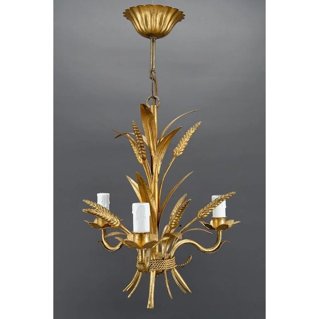 1960s Golden Pendant with Ears of Wheat, 1960s For Sale - Image 5 of 13