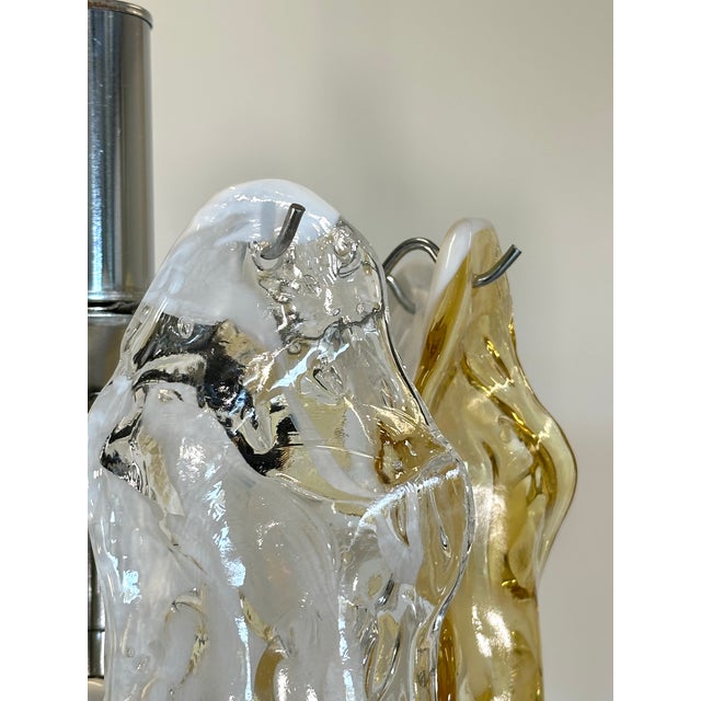 Murano Glass Chandeliers, 1970s, Set of 2 For Sale - Image 16 of 18