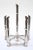 Mid-Century Modern Faux-Bamboo Chrome Six-Candle Holder For Sale - Image 3 of 10