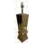 1980's Brass Geometric Table Lamp For Sale