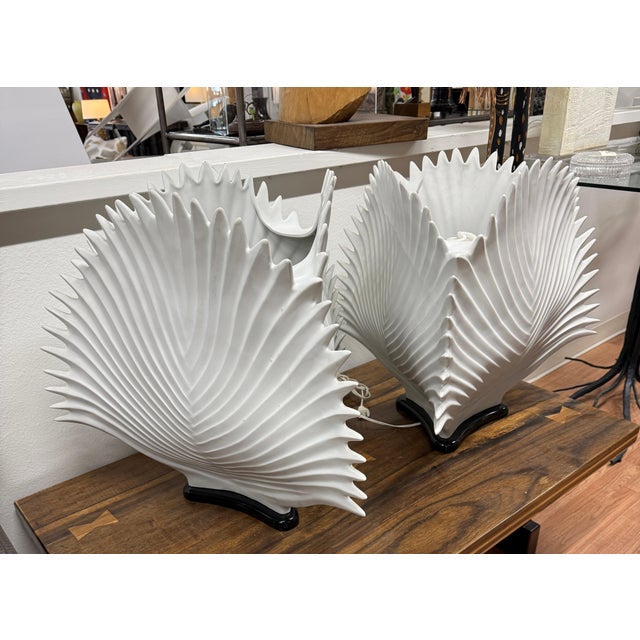 Italian Bisque Porcelain Lamps For Sale - Image 10 of 12